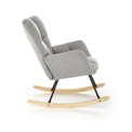 Rocking chair Hasco, grey, H94x70x97cm, seat H50cm