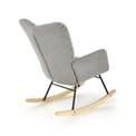 Rocking chair Hasco, grey, H94x70x97cm, seat H50cm