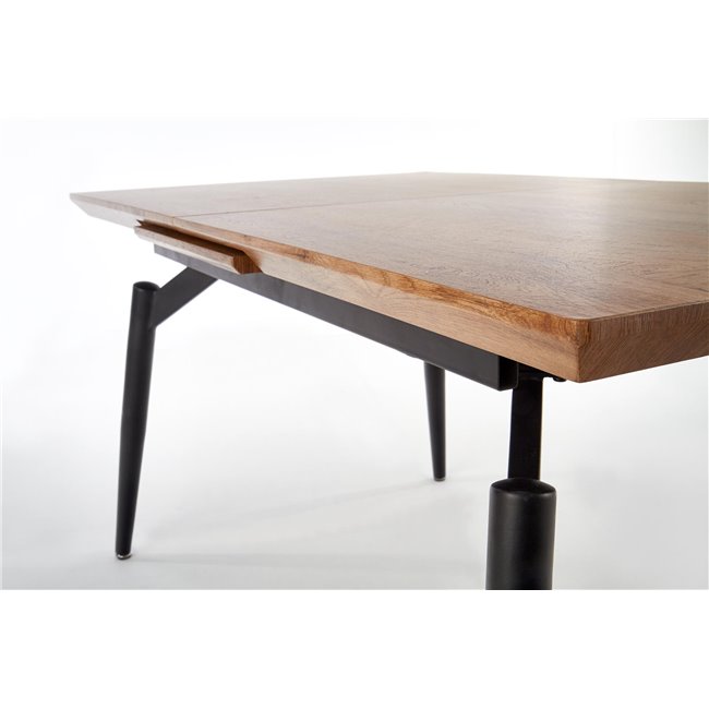 Extendable dining table Hambell, MDF/steel, H74x140-180x80cm