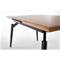 Extendable dining table Hambell, MDF/steel, H74x140-180x80cm