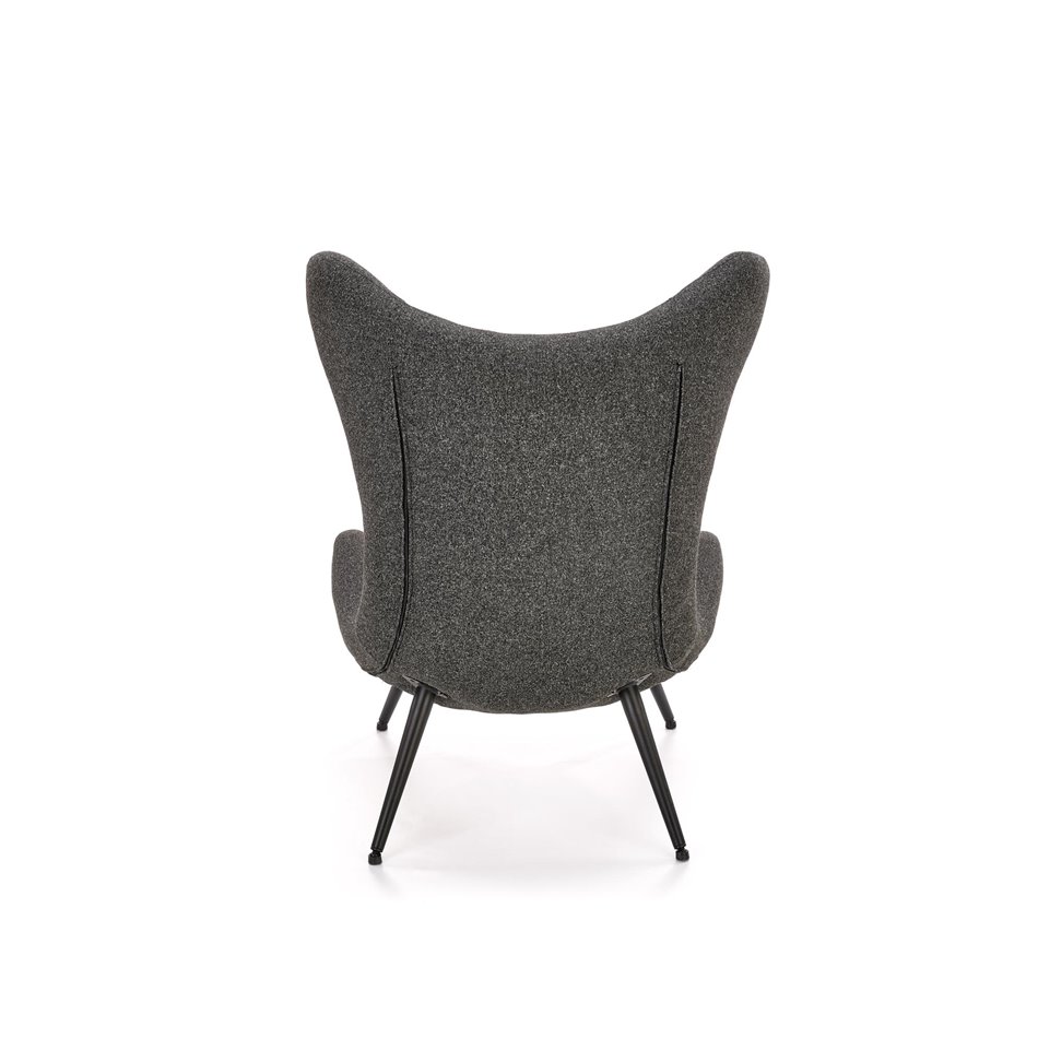 Armchair Hatlantis, anthracite/black, H106x77x80cm, seat H41cm
