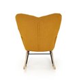 Rocking chair Hasco, mustard color, H94x70x97cm, seat H50cm