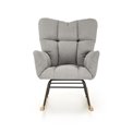 Rocking chair Hasco, grey, H94x70x97cm, seat H50cm