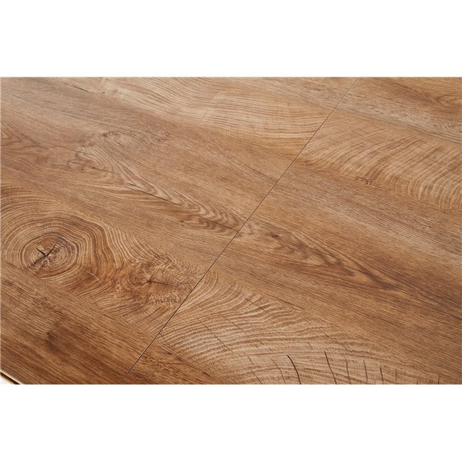 Extendable dining table Hambell, MDF/steel, H74x140-180x80cm