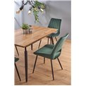 Extendable dining table Hambell, MDF/steel, H74x140-180x80cm