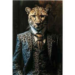 Glass picture  Mister Leo, 100x150cm