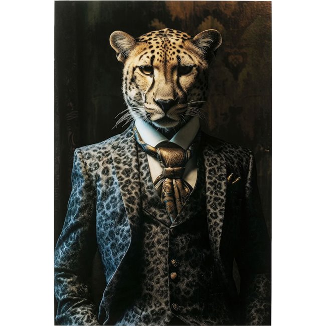 Glass picture  Mister Leo, 100x150cm