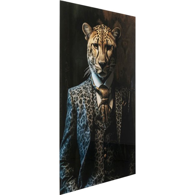 Glass picture  Mister Leo, 100x150cm