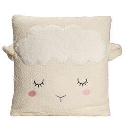 Cushion Sheep, white, 39x39cm