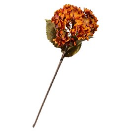 Dekoratiivne lill Hydrangea, oranž/roheline, H74cm
