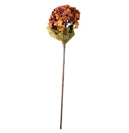 Dekoratiivne lill Hydrangea, punane/oranž, H74cm