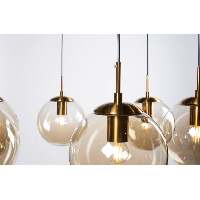 Laelamp Rana, messingi toon, H-60-135cm, Ø-85cm, E27 6x60W