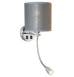 Wall lamp Moledo, H40xD15x20cm, E14x1 40W(MAX) / LED 1W