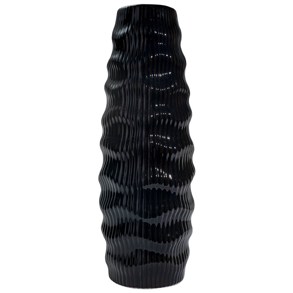 Ваза Gavardo BL, черная, 13,5x35,6 см