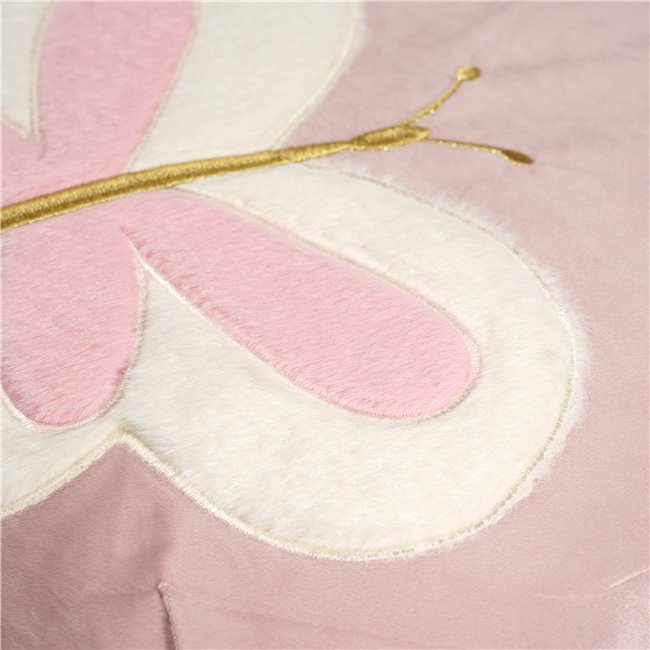 Подушка Butterfly, розовый цвет, 39x39cm