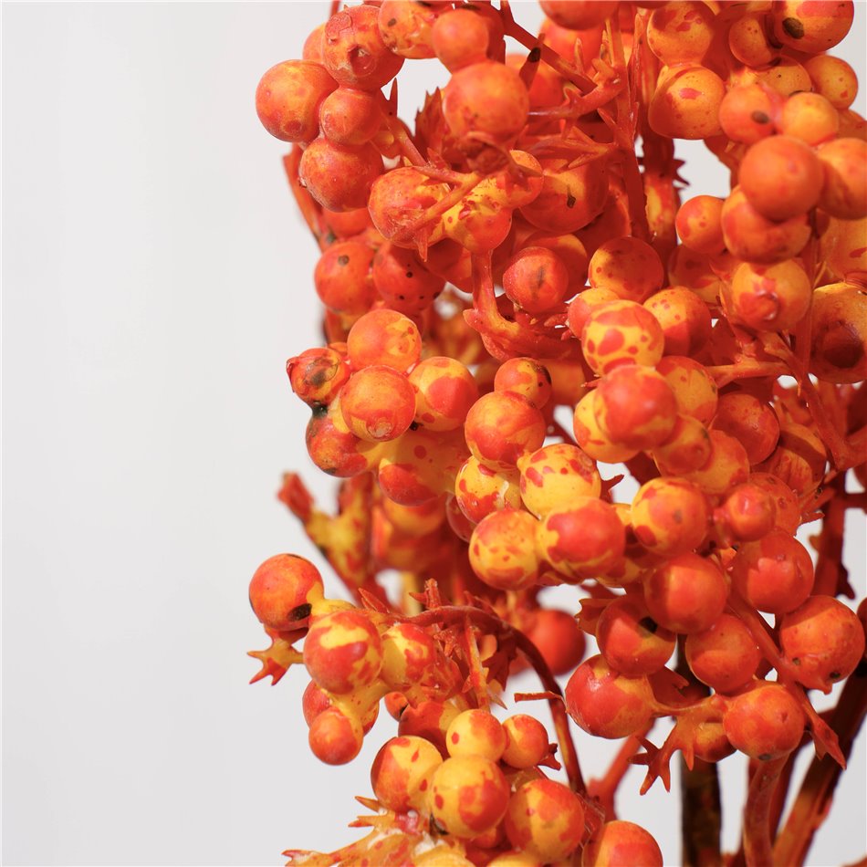 Декоративное растение Berry spray, оранжевый/желтый, H53cm