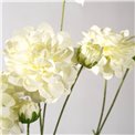 Dekoratiivne lill Dahlia, valge, H90cm