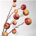 Dekoratiivne taim Mini apple branch, punane/oranž/pruun, H117cm