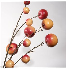 Dekoratiivne taim Mini apple branch, punane/oranž/pruun, H117cm