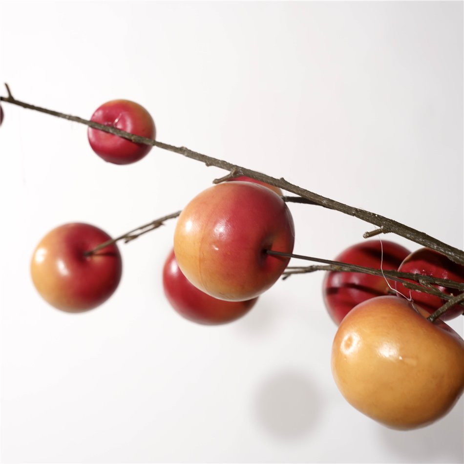 Dekoratiivne taim Mini apple branch, punane/oranž/pruun, H117cm