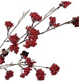 Decorative plant Red berry spray, punane, H118cm