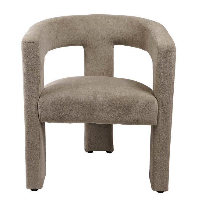 Accent chair Mailly 5, beige color, H75x65x57cm, seat height 47.5cm