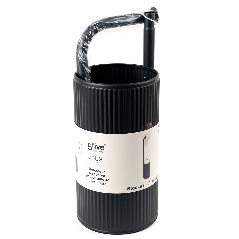 Toilet paper holder Ardoise Onyx, black color, D3,5xH64,7cm