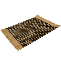 Lauamatt Rame mustad/looduslikud värvi, 33x46cm, G12/G39