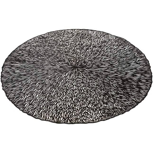 Салфетка под приборы Ramsi, черный цвет, D38cm