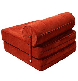 Sofa bed Valady, orange 55, 82x86x62cm
