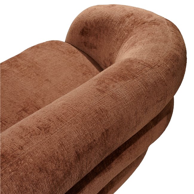 2 seater sofa Vally, caramel 500, 177x89x72cm