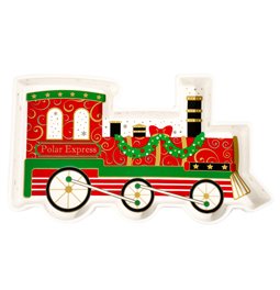 Serving platter POLAR EXPRESS, porcelain, 25x15cm