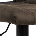 Bar stool Asylva, anthracite Preston 96, H115x41.5x52cm