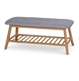 Shoe rack Hal, grey, 100x30cm, H44cm