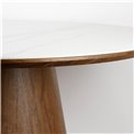 Dining table Tilly, walnut veneer, D115cm H76 cm