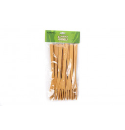 Bamboo forks, set of 12 pieces