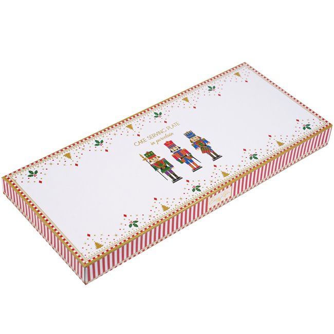 Serveerimistaldrik Pähklipureja, portselan, 35x15cm