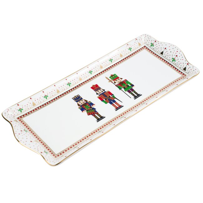 Serveerimistaldrik Pähklipureja, portselan, 35x15cm