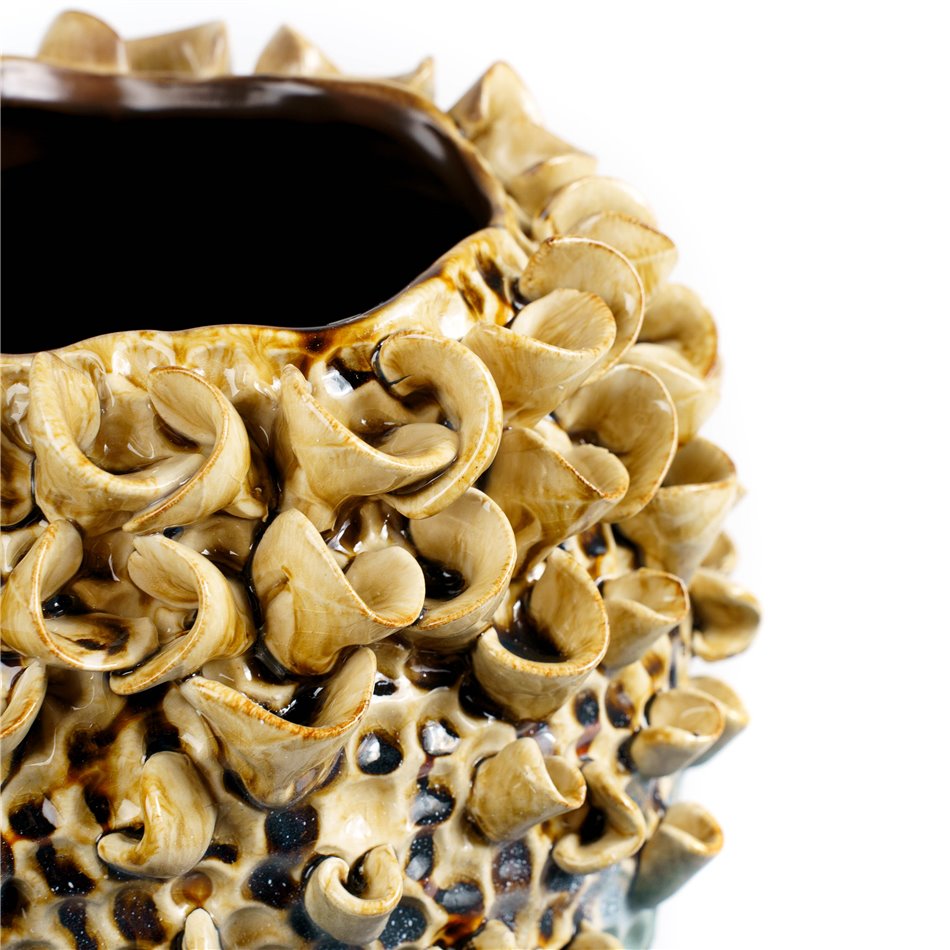 Vaas Gray, kuldne, kivikeraamika, H31x26x24.5cm