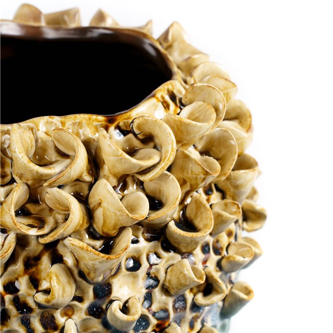 Vaas Gray, kuldne, kivikeraamika, H31x26x24.5cm