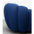 Swivel armchair Peppo Bloom, blue color, H66xD94cm, seat height 40cm