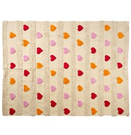 Rug Heart, cotton, 120x170cm