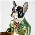 Decor French Bulldog Plate, 23.5x22x33cm