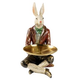 Decor Rabbit Plate, 28x18x36cm