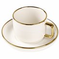 Cup and saucer Arya, ceramic, 250m, H7.4cm, D15.4cml