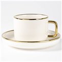 Cup and saucer Arya, ceramic, 250m, H7.4cm, D15.4cml