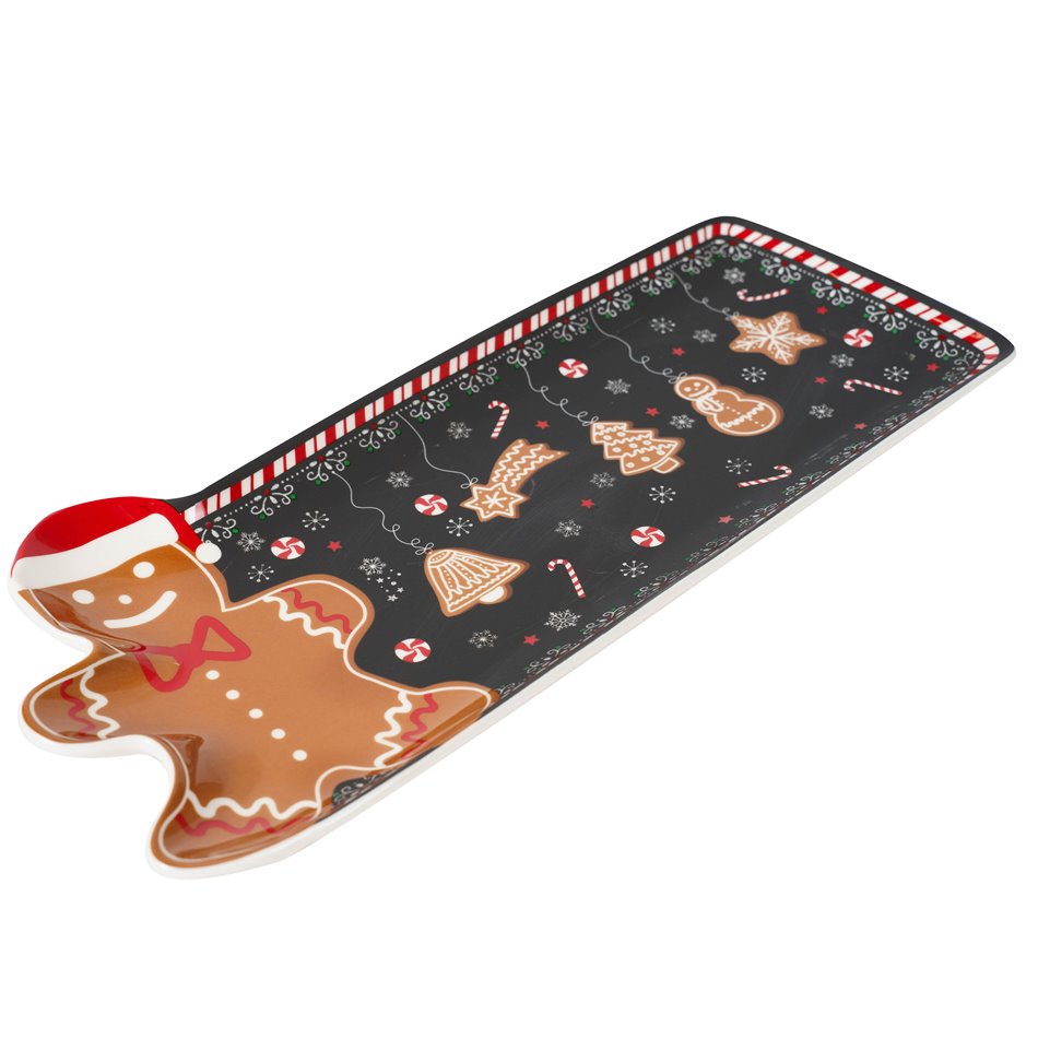 Тарелка сервировочная Пряники, 36х16см