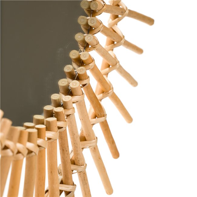 Mirror Sun Jane, rattan, D58cm