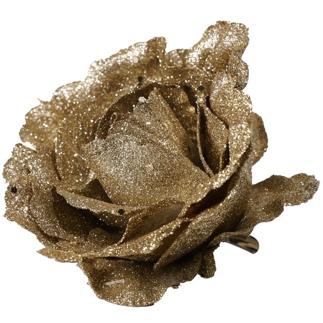 X-mas decor ORNAMENT ROSE GOLD, 12x12x8cm