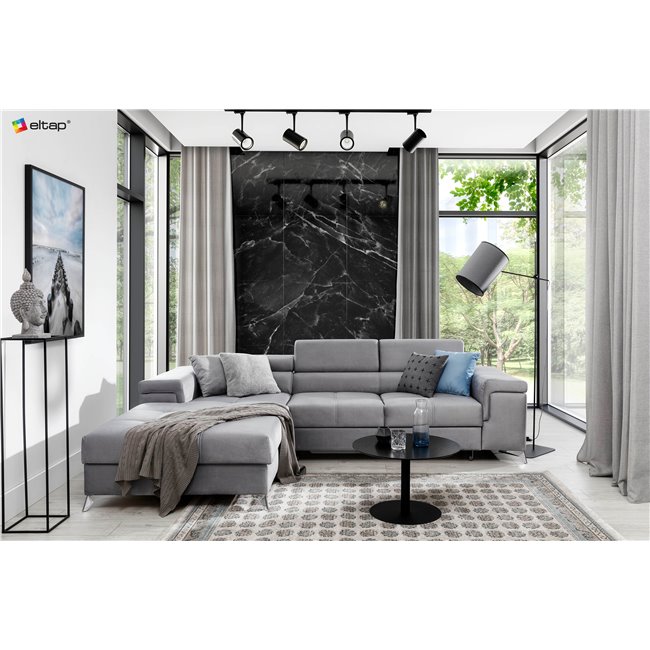 Угловой диван Elcardo L, Monolith 29, коричневый, H88x281x205см